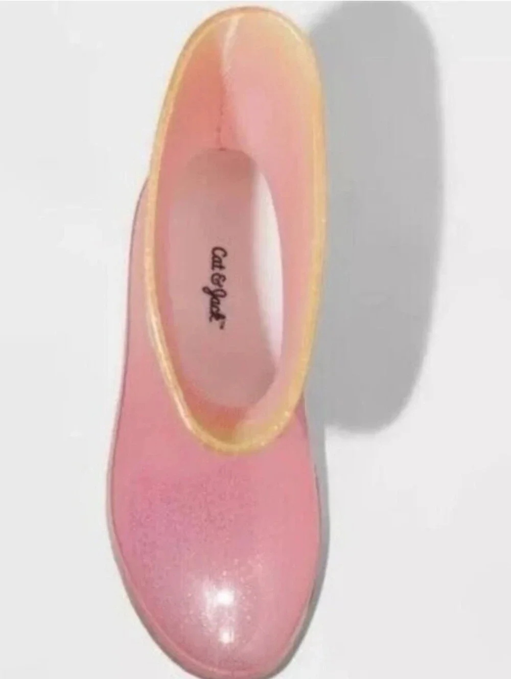 Cat & Jack  Ombre Pink to Yellow Cece Jelly Rain Boot Size 13